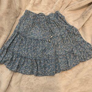 Boho Floral Flowy Skirt